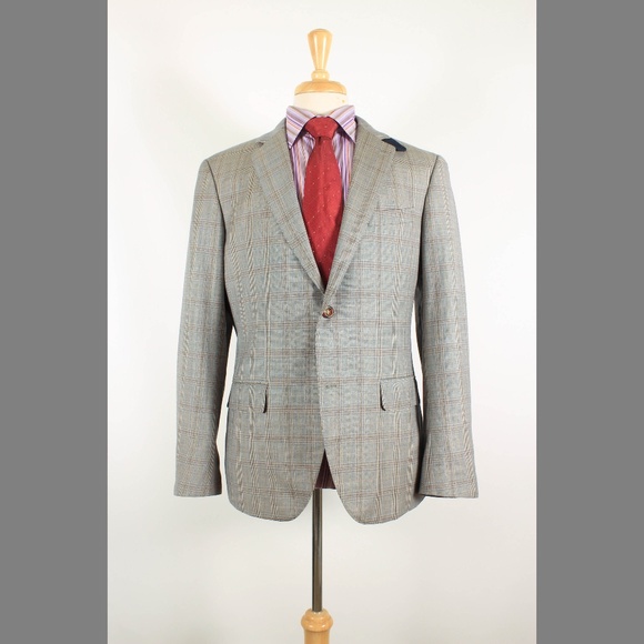 Bespoke Other - Custom Bespoke 42R Gray Sport Coat B118